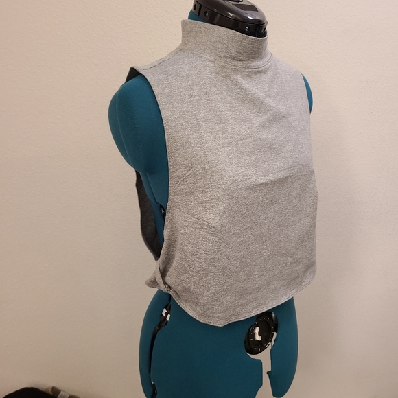 NWT Free People Bright Lights Heather Gray Crop Tank, Medium - Picture 6 of 8